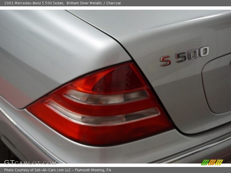 Brilliant Silver Metallic / Charcoal 2001 Mercedes-Benz S 500 Sedan