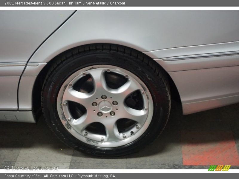 Brilliant Silver Metallic / Charcoal 2001 Mercedes-Benz S 500 Sedan