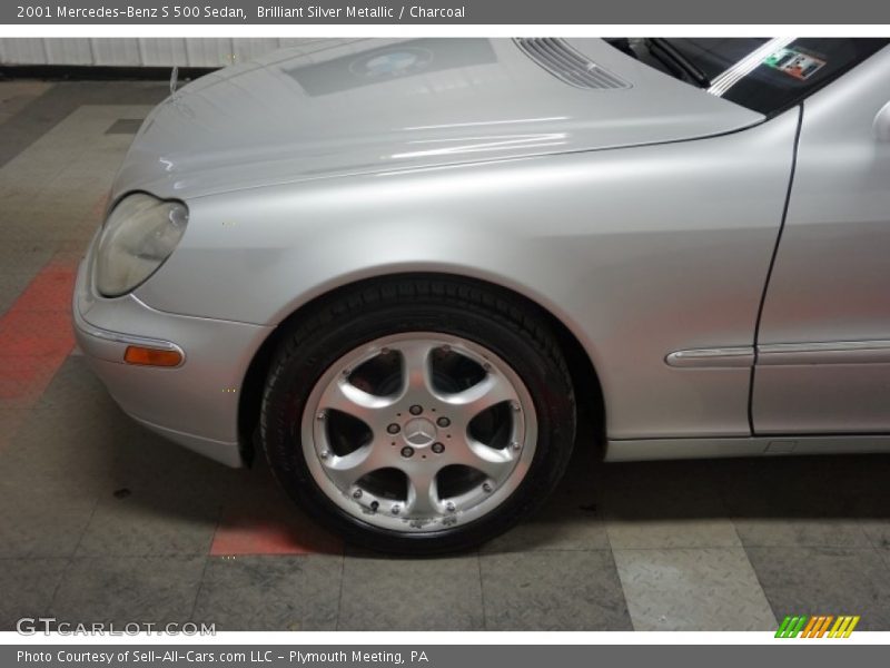 Brilliant Silver Metallic / Charcoal 2001 Mercedes-Benz S 500 Sedan