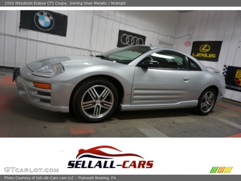Sterling Silver Metallic / Midnight 2003 Mitsubishi Eclipse GTS Coupe