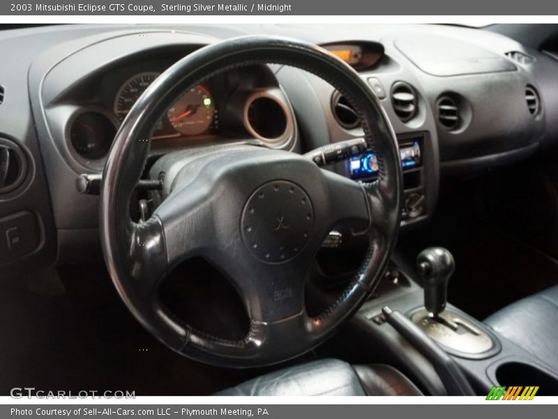 Sterling Silver Metallic / Midnight 2003 Mitsubishi Eclipse GTS Coupe