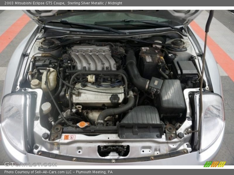 Sterling Silver Metallic / Midnight 2003 Mitsubishi Eclipse GTS Coupe