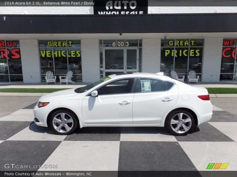 Bellanova White Pearl / Ebony 2014 Acura ILX 2.0L