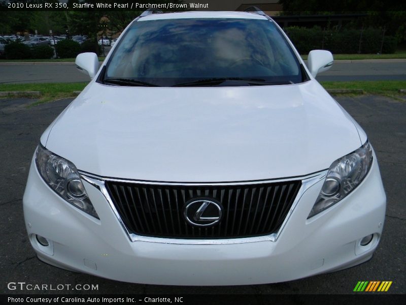 Starfire White Pearl / Parchment/Brown Walnut 2010 Lexus RX 350