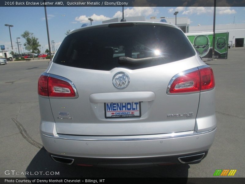 Quicksilver Metallic / Ebony/Ebony 2016 Buick Enclave Leather AWD
