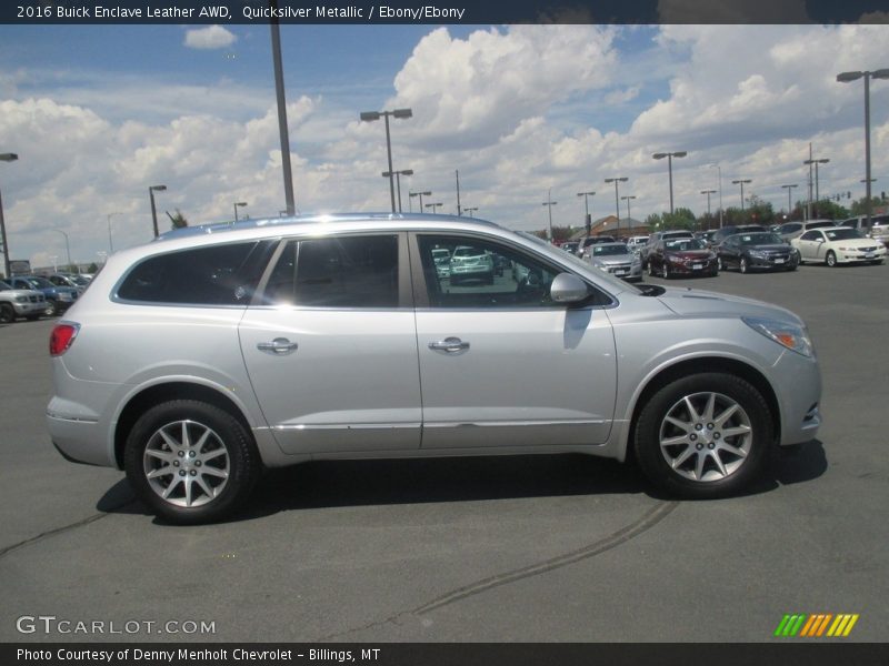 Quicksilver Metallic / Ebony/Ebony 2016 Buick Enclave Leather AWD