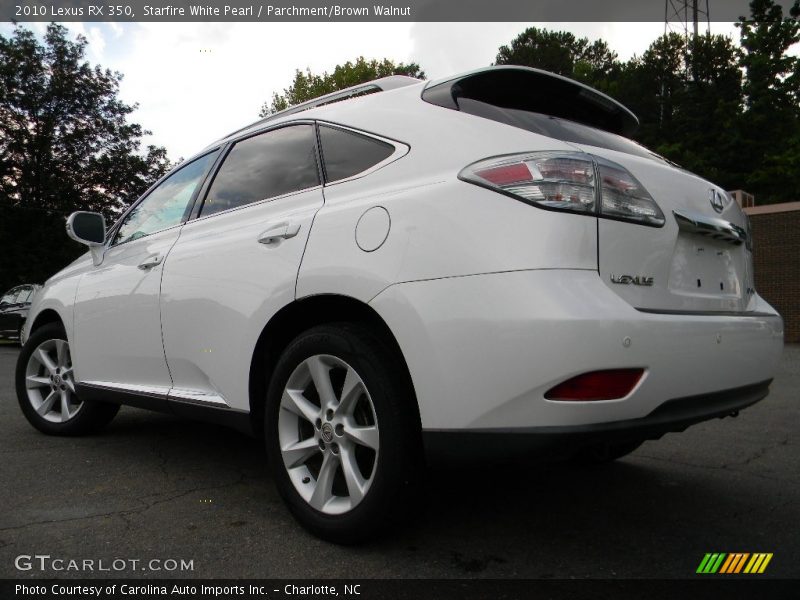 Starfire White Pearl / Parchment/Brown Walnut 2010 Lexus RX 350