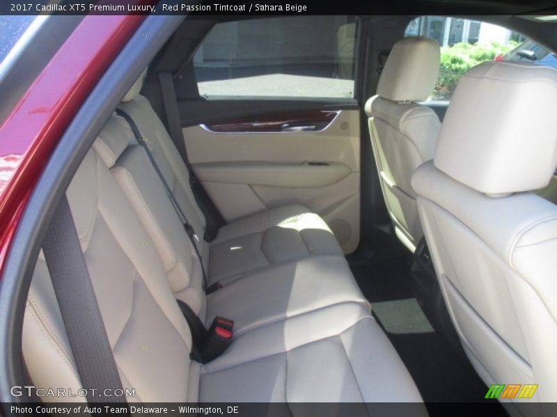 Red Passion Tintcoat / Sahara Beige 2017 Cadillac XT5 Premium Luxury