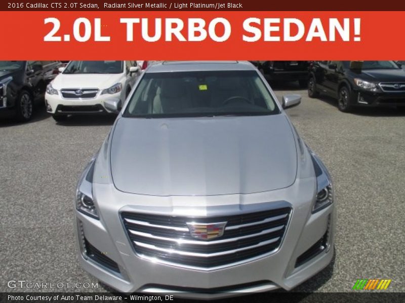 Radiant Silver Metallic / Light Platinum/Jet Black 2016 Cadillac CTS 2.0T Sedan