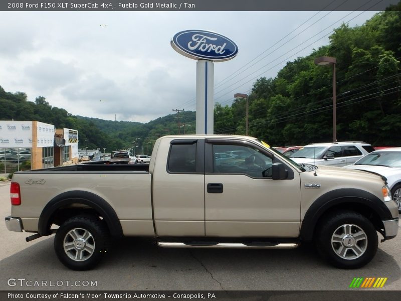 Pueblo Gold Metallic / Tan 2008 Ford F150 XLT SuperCab 4x4