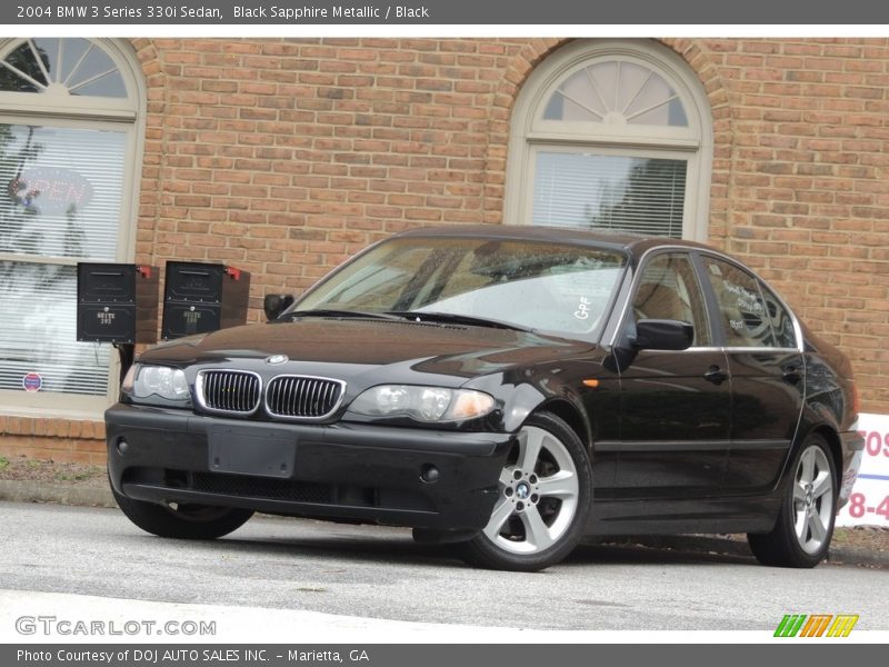 Black Sapphire Metallic / Black 2004 BMW 3 Series 330i Sedan