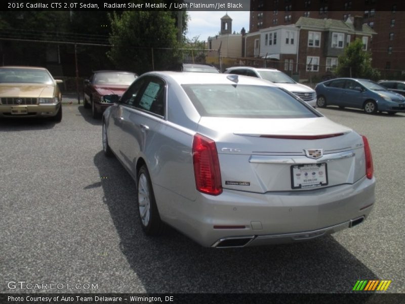 Radiant Silver Metallic / Light Platinum/Jet Black 2016 Cadillac CTS 2.0T Sedan