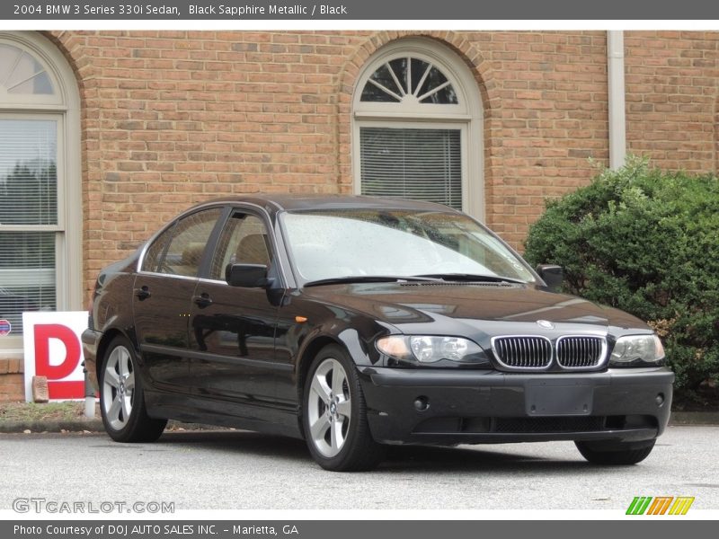 Black Sapphire Metallic / Black 2004 BMW 3 Series 330i Sedan