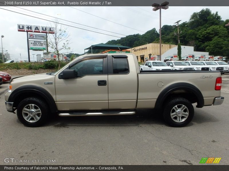 Pueblo Gold Metallic / Tan 2008 Ford F150 XLT SuperCab 4x4