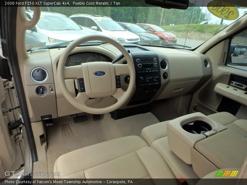 Pueblo Gold Metallic / Tan 2008 Ford F150 XLT SuperCab 4x4