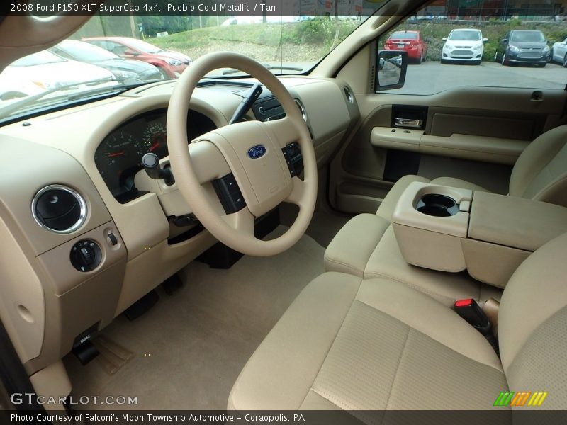 Pueblo Gold Metallic / Tan 2008 Ford F150 XLT SuperCab 4x4