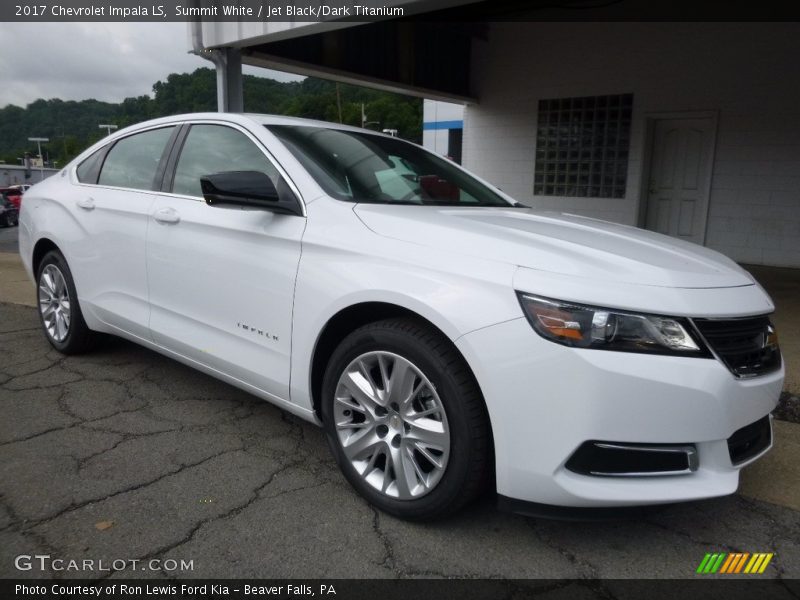 Summit White / Jet Black/Dark Titanium 2017 Chevrolet Impala LS