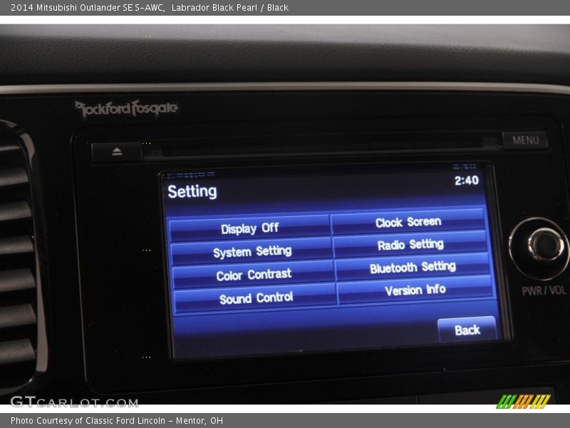 Labrador Black Pearl / Black 2014 Mitsubishi Outlander SE S-AWC
