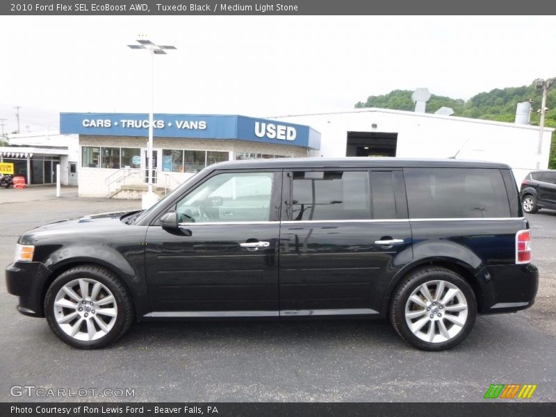 Tuxedo Black / Medium Light Stone 2010 Ford Flex SEL EcoBoost AWD
