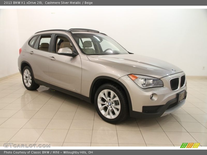Cashmere Silver Metallic / Beige 2013 BMW X1 xDrive 28i