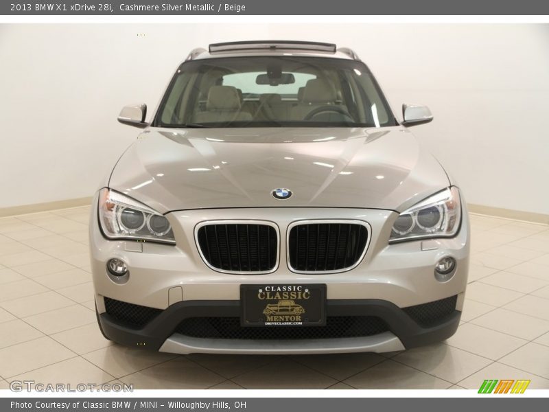 Cashmere Silver Metallic / Beige 2013 BMW X1 xDrive 28i