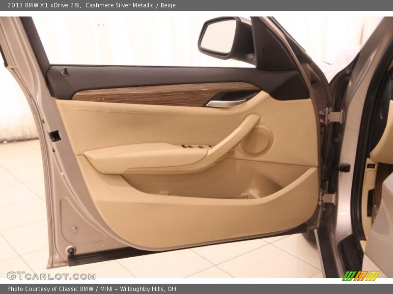 Cashmere Silver Metallic / Beige 2013 BMW X1 xDrive 28i