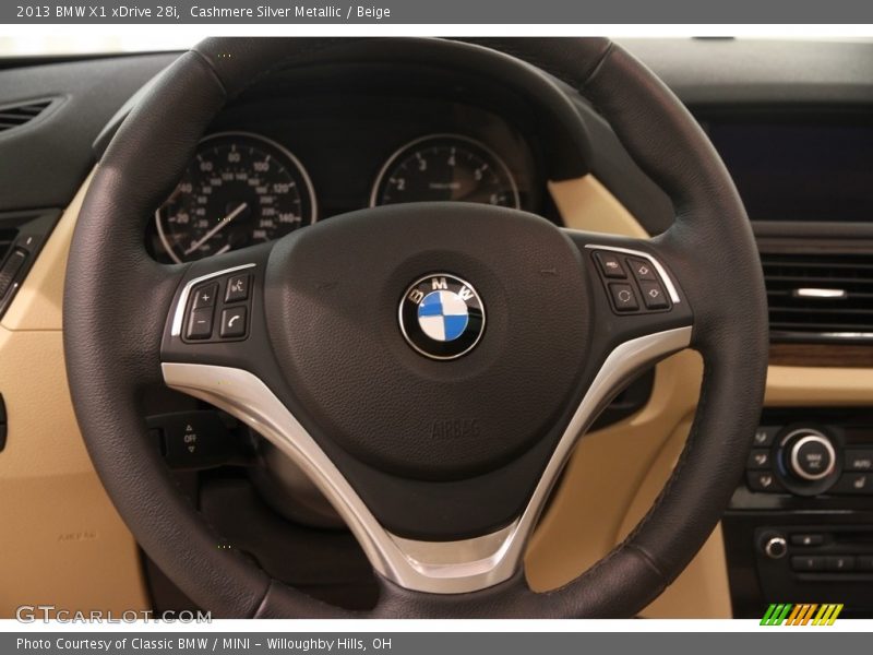 Cashmere Silver Metallic / Beige 2013 BMW X1 xDrive 28i