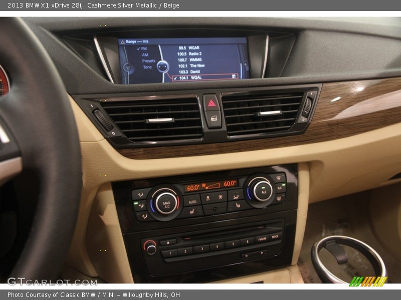 Cashmere Silver Metallic / Beige 2013 BMW X1 xDrive 28i