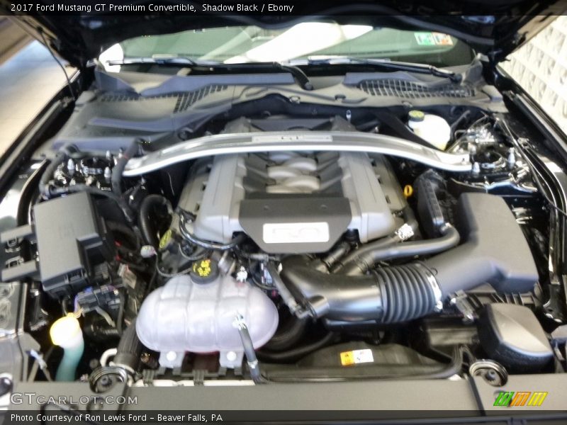  2017 Mustang GT Premium Convertible Engine - 5.0 Liter DOHC 32-Valve Ti-VCT V8