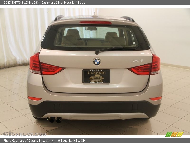 Cashmere Silver Metallic / Beige 2013 BMW X1 xDrive 28i