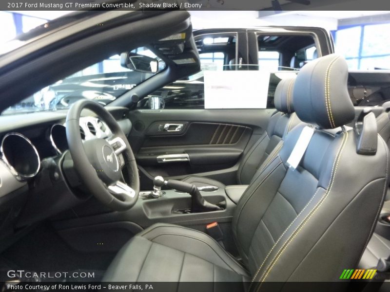 Shadow Black / Ebony 2017 Ford Mustang GT Premium Convertible