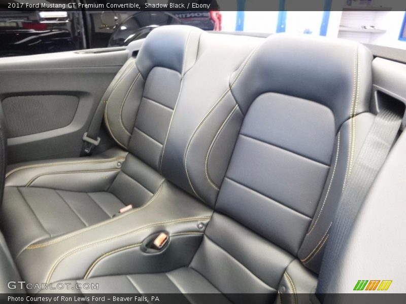 Rear Seat of 2017 Mustang GT Premium Convertible