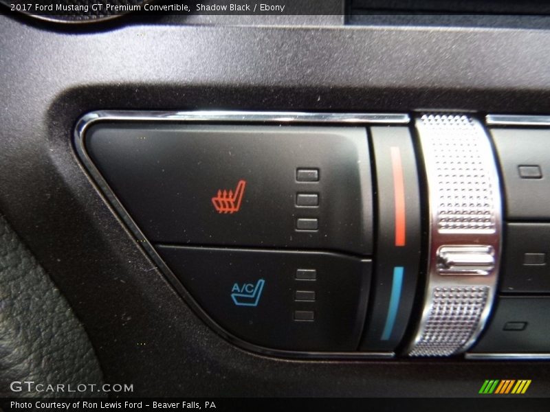 Controls of 2017 Mustang GT Premium Convertible