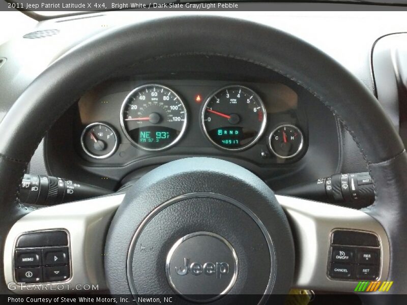 Bright White / Dark Slate Gray/Light Pebble 2011 Jeep Patriot Latitude X 4x4