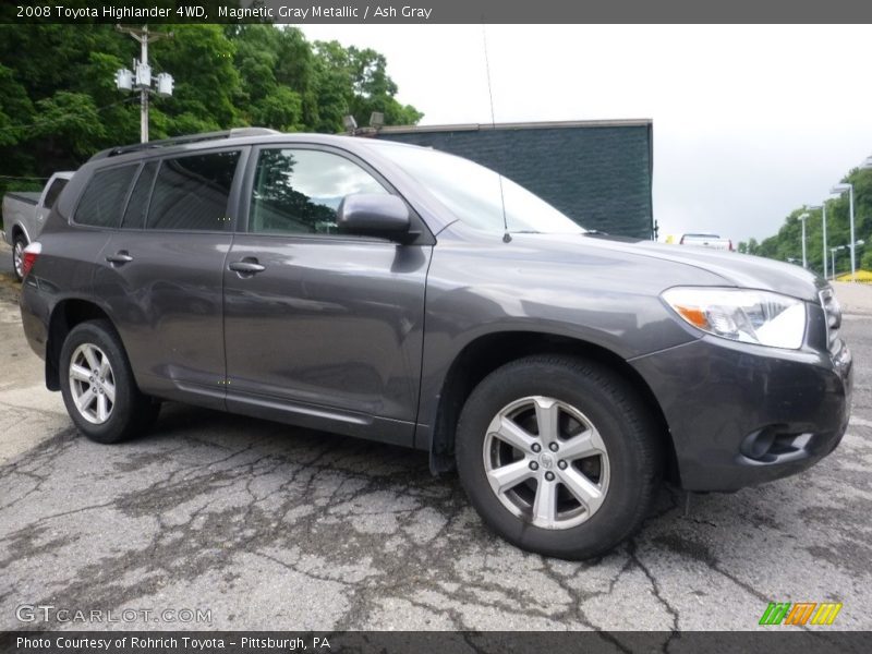 Magnetic Gray Metallic / Ash Gray 2008 Toyota Highlander 4WD