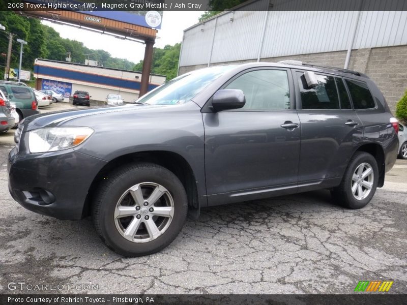 Magnetic Gray Metallic / Ash Gray 2008 Toyota Highlander 4WD