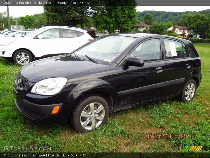 Midnight Black / Gray 2009 Kia Rio Rio5 LX Hatchback