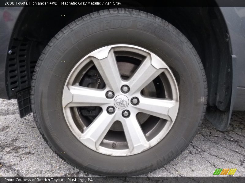 Magnetic Gray Metallic / Ash Gray 2008 Toyota Highlander 4WD