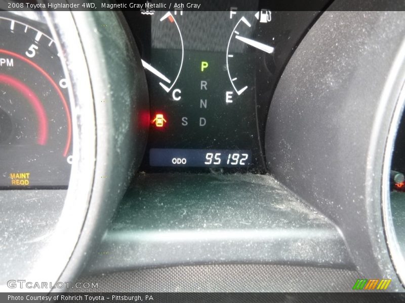Magnetic Gray Metallic / Ash Gray 2008 Toyota Highlander 4WD