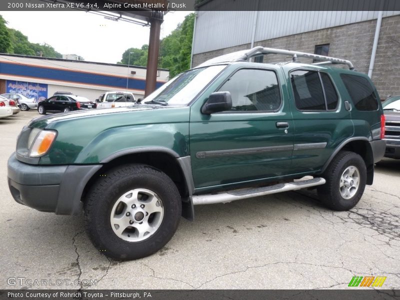 Alpine Green Metallic / Dusk 2000 Nissan Xterra XE V6 4x4