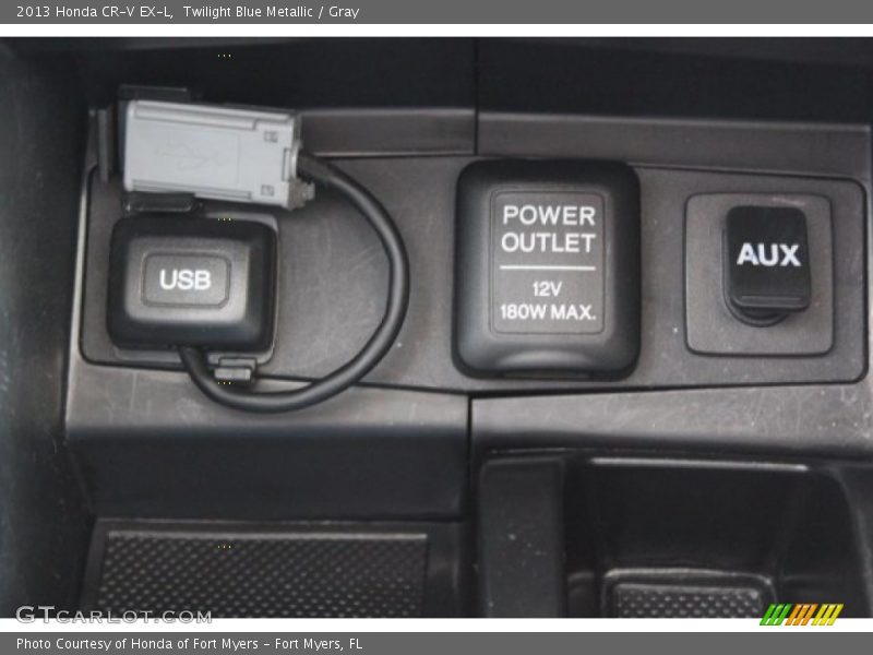 Twilight Blue Metallic / Gray 2013 Honda CR-V EX-L