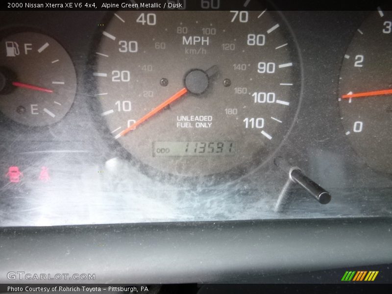Alpine Green Metallic / Dusk 2000 Nissan Xterra XE V6 4x4