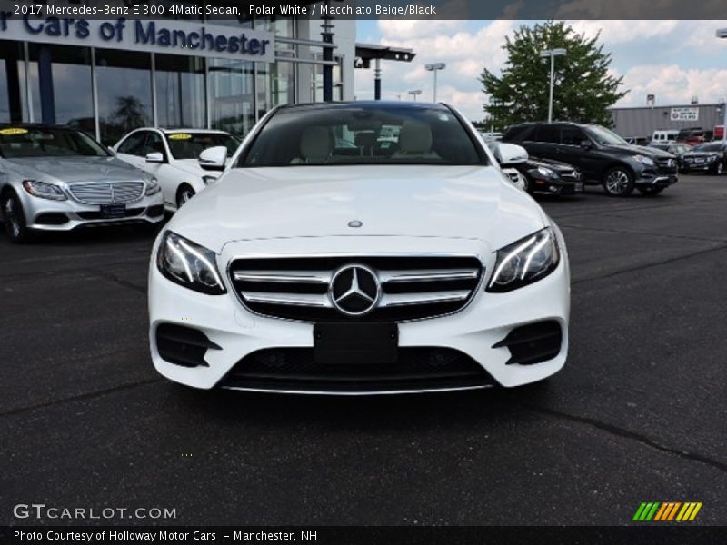 Polar White / Macchiato Beige/Black 2017 Mercedes-Benz E 300 4Matic Sedan