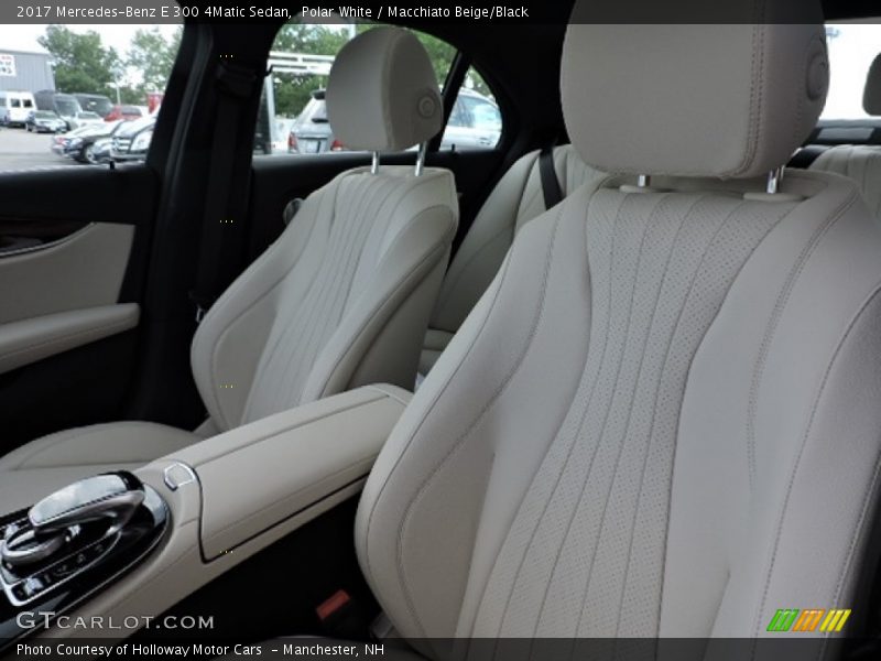 Polar White / Macchiato Beige/Black 2017 Mercedes-Benz E 300 4Matic Sedan