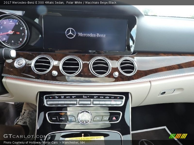 Polar White / Macchiato Beige/Black 2017 Mercedes-Benz E 300 4Matic Sedan