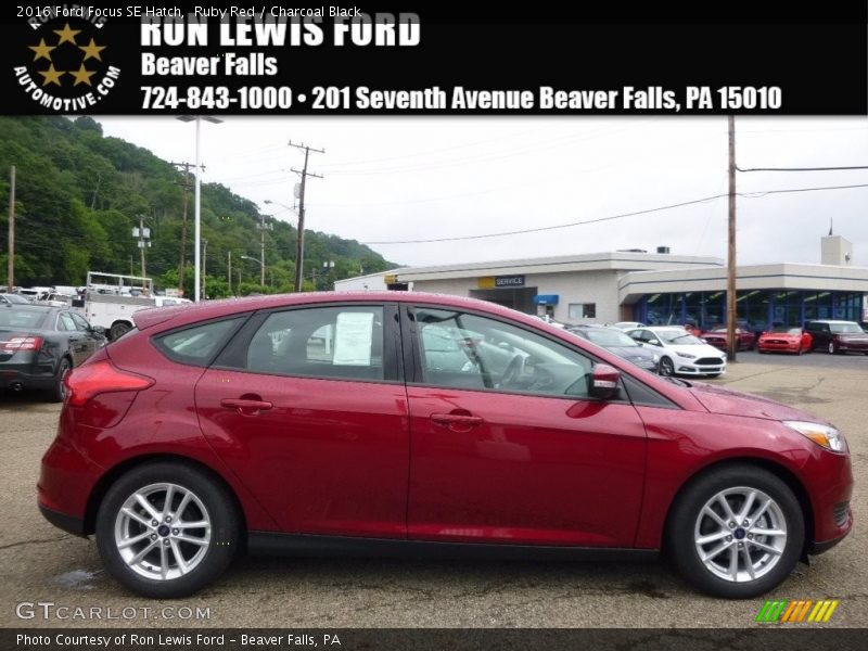 Ruby Red / Charcoal Black 2016 Ford Focus SE Hatch