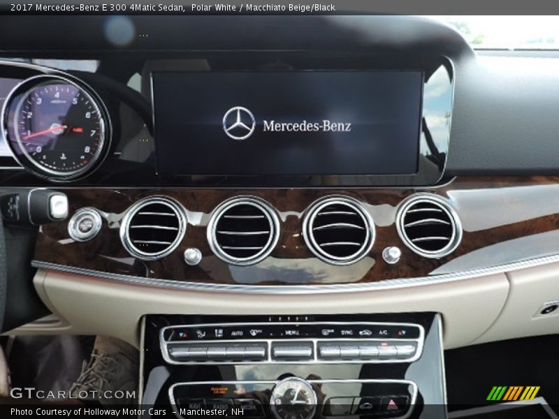 Polar White / Macchiato Beige/Black 2017 Mercedes-Benz E 300 4Matic Sedan