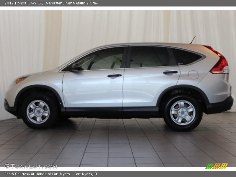 Alabaster Silver Metallic / Gray 2012 Honda CR-V LX