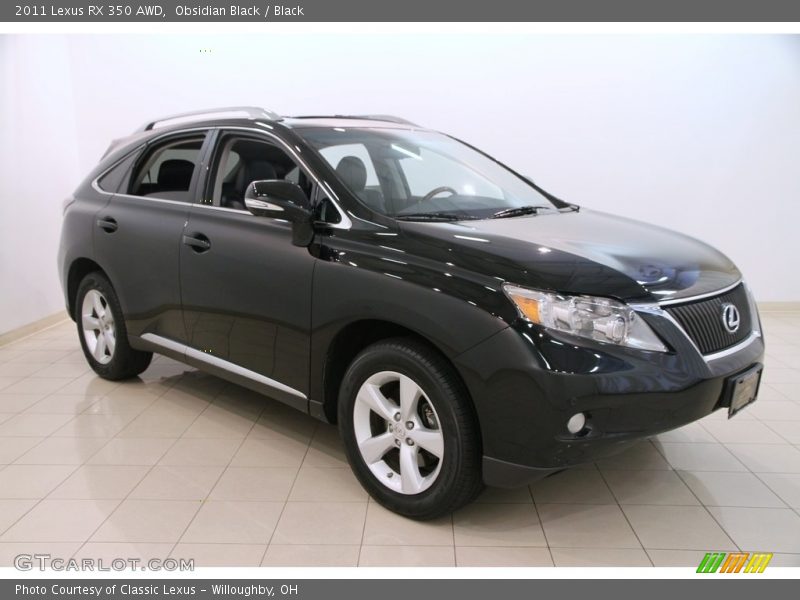 Obsidian Black / Black 2011 Lexus RX 350 AWD