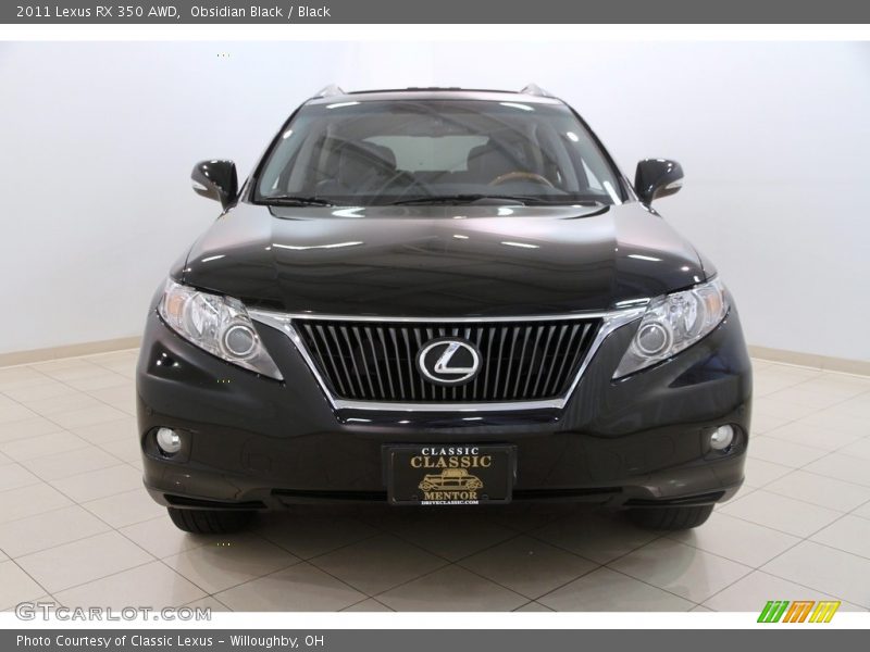 Obsidian Black / Black 2011 Lexus RX 350 AWD